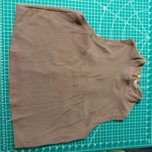 Athleta Sleeveless Ribbed Top in Brown (Alicia Keys)